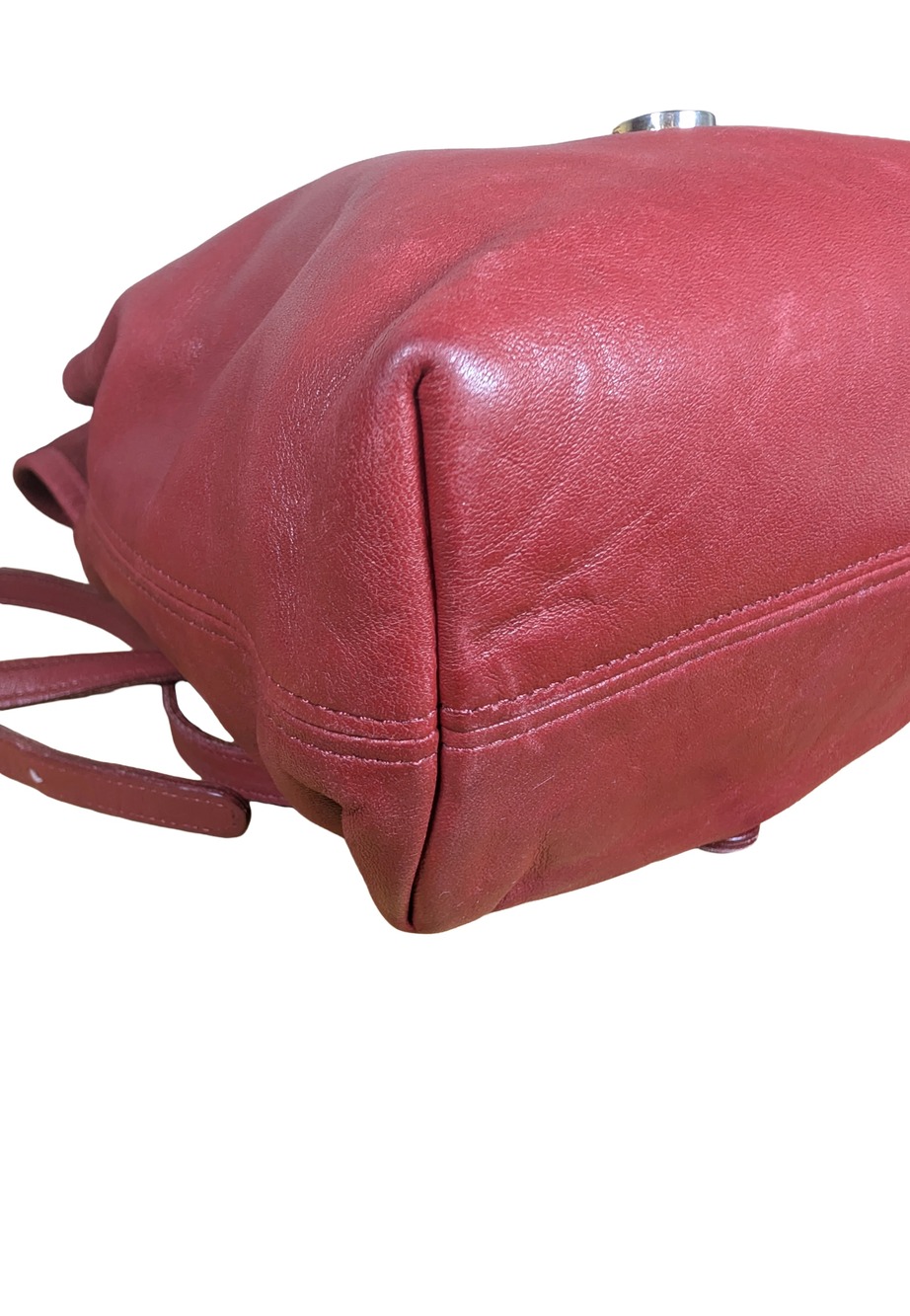 Coach Vintage Bantam Backpack Red Leather Mini Women Bag 4152 USA - Picture 4 of 7